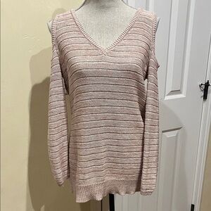 White House Black Market Cold Shoulder Sweater